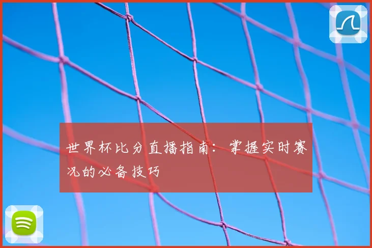 世界杯比分直播指南：掌握实时赛况的必备技巧